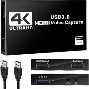 4K HDMI キャプチャーボード 1080P 60FPS USB3.0