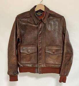 AERO LEATHER U.S.ARMY TYPE A-2 N30-145 エアロレザー フライトジャケット TALON BRW サイズ36