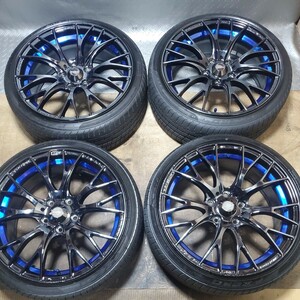 【注目商品】weds SPORT SA-20R インナーブルーリム 18×7.5J PCD100 +45 5H PIRELLI P ZERO 205/40ZR18 タイヤホイール4本セット 　