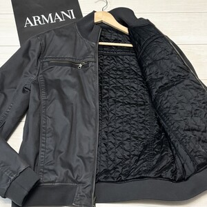 極美品/Lサイズ●アルマーニエクスチェンジ リバーシブル ボンバージャケット ブルゾン ARMANI EXCHANGE キルティング ダブルジップ