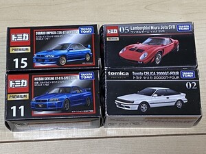 ⑬ 1円　 トミカ　ミニカー　まとめ売り　セリカ 2000GT-FOUR　ランボルギーニ イオタ SVR　インプレッサ 22B-STi バージョン　GT-R