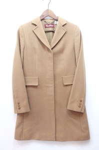 W*マックスマーラ MAX MARA STUDIO ウール チェスターコート ・I38 キャメル kz4622208601