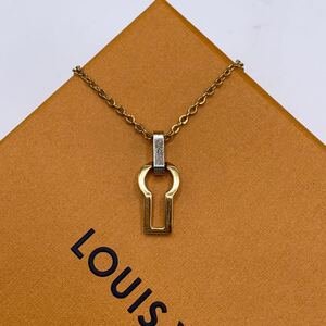 【美品/レア】LOUIS VUITTON ルイヴィトン　ネックレス　ゴールド　セリュール　M68112 1円〜