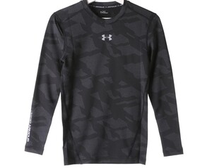 【50%OFF】半額 新品 UNDER ARMOUR COLDGEAR ARMOURジャカードLSクルー MCM3352 BLK アンダーアーマー コールドギア