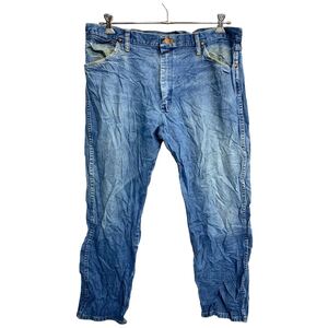 Wrangler カウボーイ ロングパンツ W38 ラングラー 13MWZ ビッグサイズ ブルー コットン メキシコ製 古着卸 アメリカ仕入 2402-571