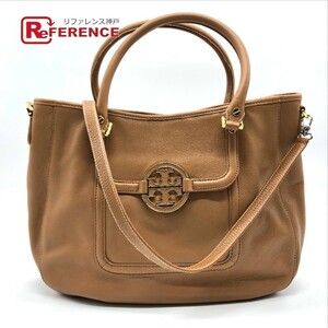 TORY BURCH トリーバーチ ショルダーバッグ ハンドバッグ アマンダ トートバッグ レザー レディース キャメルブラウン