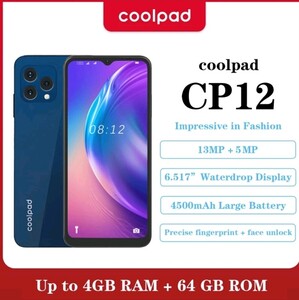 新品 coolpad CP12 スマートフォン 本体 64GB SIMフリー BLUE