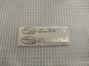 【ゆうパケット送料込】SUBARU(スバル) ステッカー 2枚組 縦0.9cm×横4.6cm　