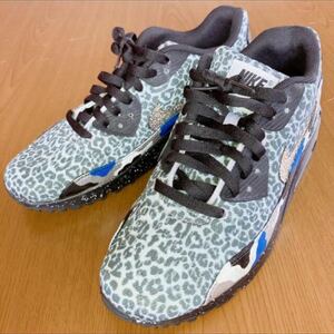 ナイキ アイディー レオパードオールスワロフスキーエアマックス90 26.5cm NIKE AIR MAX Swarovski leopard 豹柄 ヒョウ ID オーダーメイド