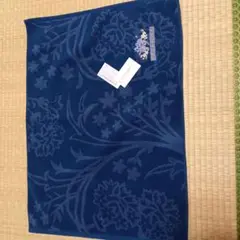 LAURA ASHLEY 花柄バスマット ネイビー