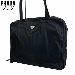 美品　PRADA プラダ　ビジネスバッグ　ブリーフケース ブラック　ナイロン　ハンドバッグ　トートバッグ　ショルダーバッグ　手提げ