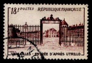 フランス切手　1952年　ベルサイユ宮殿の門　使用済 　（#686）