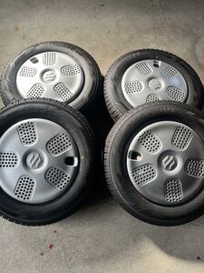 深溝　145/80R13 スタッドレスタイヤ　スズキ純正ホイール　MRワゴン　スペーシア　ワゴンR ラパン　モコ等に！ヨコハマタイヤ　IG60