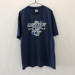 EI2117 実物 全国高校バスケ ウインターカップ2009　半袖Tシャツ ネイビー M