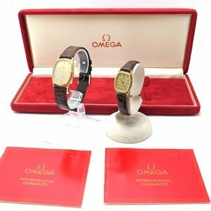 １円～ OMEGA オメガ デビル プッシュリューズ ペア ウォッチ Cal.1365 Cal.1387 箱保◆送料600円(近畿)～◆～9/22(日)終了◆質屋-240401