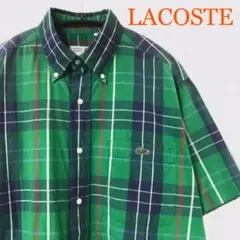 LACOSTE ラコステ　ヴィンテージ　ビンテージ　古着　チェック　シャツ