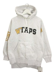 ダブルタップス WTAPS RIPPER 01/SWEATSHIRT.COPO リッパー クルーネック スウェットパーカー 01 ライトグレー