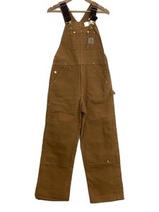 Carhartt◆DUCK BIB OVERALLS/オーバーオール/R01 BRN/ブラウン/34