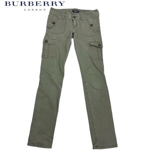 BURBERRY LONDON / バーバリー レディース ストレッチ スキニー カーゴパンツ 38サイズ グレー系 O-2295