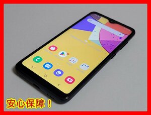 　★【43637WM】 完動品 UQmobile SCV49 SAMSUNG Galaxy A21 ブラック 64GB 国内版SIMフリー 1円 ! 1スタ !