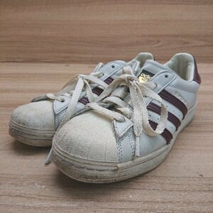 ◇ adidas アディダス SUPERSTAR クラシック スリーストライプス 80s スニーカー サイズ24 ホワイト系 レディース E