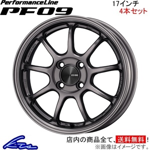 エンケイ パフォーマンスライン PF09 4本セット ホイール ヴィッツ【17×7J 4-100 INSET45】DAA-NHP130 ENKEI PerformanceLine アルミ