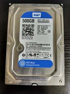 【動作品】 Western Digital SATA HDD WD5000AAKX ハードディスク フォーマット済み 500GB