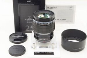 ☆美品☆ OLYMPUS オリンパス M.ZUIKO DIGITAL ED 25mm F1.2 PRO 元箱 付属品 ♯24123005