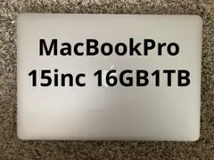 MacBookPro 15inc 16GB 1TB