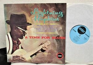 Blues LP ● Lightning Hopkins A Time For Blues [ UK Ember Records EMB 3389 ]