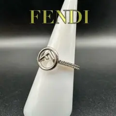 極美品✨　FENDI　フェンディ　エフイズ　リング　ラインストーン　552