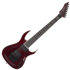 【訳あり】 B.C.Rich SHREDZILLA 8 PROPHECY ARCHTOP WITH FLOYD ROSE Black Cherry Quilt 8弦エレキギター アウトレット