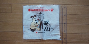  Wallace＆Gromit トートバッグ（綿、マチなし）住友生命 ノベルティ 約34×約23 中古(未使用) ①