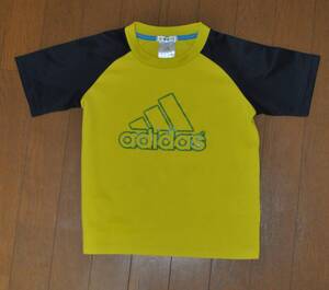 【中古格安・送料無料】アディダスAdidas速乾Tシャツ120黄