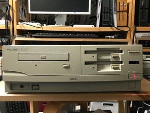 NECのPC-9821CX2/S15T+増設3.5FDD PC-9821CX2-E01+α