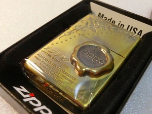 【未使用・絶版品】ジッポ ZIPPO　シーリング　ワックスメタルBS　ユリ模様　フルール・ド・リス 箱付 処分 コレクション レトロ 貴重 レア