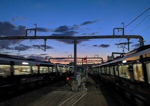 鉄道写真 / 阪急電鉄 夕景 2L判（127mm×178mm）