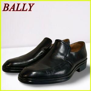 1円【未使用に近い極美品】BALLY バリー ビジネスシューズ ドレスシューズ ローファー US6 1/2 EU5 1/2 24.5㎝位 レザー 本革 ブラック 黒