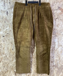 nonnative FARMER EASY PANTS RELAX FIT COW SUEDE 3 ノンネイティブ NN-P3128 牛革 スエード 