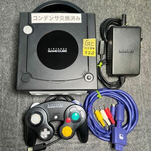 【コンデンサ交換】ゲームキューブ GC ブラック 本体 メンテ清掃OK 管理520