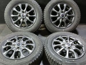 155/70R13 2023年 スタッドレス アルミ ホイール ダンロップWM03 13×4J 100-4H +45 ミライース エブリィ バモス サンバー 809584/809974