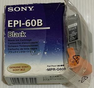 即決 送料140円 インク Sony EPI-60B ブラック 1個。 