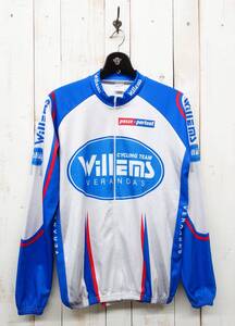 古着卸＊ レトロサイクリング ＊Jartagi ＊ロングスリーブジャージ XL ＊メッシュ　フリース裏地 ＊CYCLING TEAM WILLEMS VERANDA