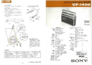 BCL★ベリカード★UHB・北海道文化放送＋おまけ★ソニー★SONY★マイクインマチック★ラジオカセットコーダー★CF-1400サービスガイド付