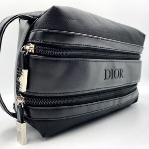 1円 新品未使用 DIOR ディオール セカンドバック メンズ レディース ハンドバッグ トートバッグ クラッチバッグ ポーチ　ブラック 黒