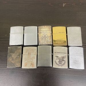  ZIPPO オイルライター ジッポ Zippo 喫煙具 ゴールド ジッポー シルバー 喫煙グッズ ライター　10個まとめて　【1円スタート】ジャンク