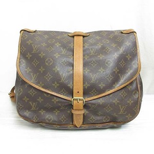 ルイヴィトン LOUIS VUITTON モノグラム ソミュール35 ショルダー バッグ M42254 斜め掛け