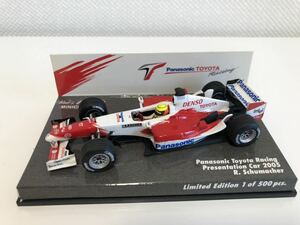 1/43 ミニチャンプス トヨタ シューマッハ 2005 ドイツトヨタ限定 500台限定