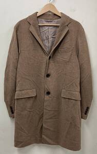 UNITED ARROWS green label Loro Piana 3125-157-0451 ユナイテッドアローズ ロロピアーナ チェスター コート ベージュ ウール メンズ L