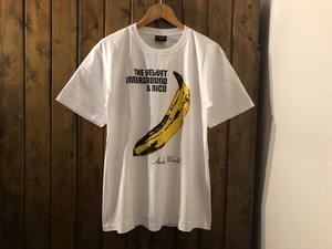 新品●ヴェルヴェットアンダーグラウンドアンドニコ　アルバム　プリントTシャツ［L］●ロックバンド/ルーリード/アンディウォーホル